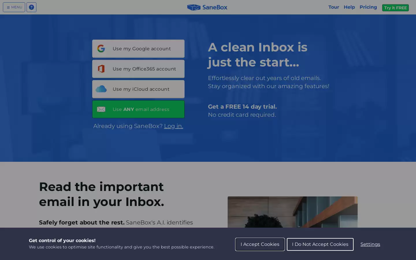 SaneBox : SaneBox使用AI辅助管理邮箱
