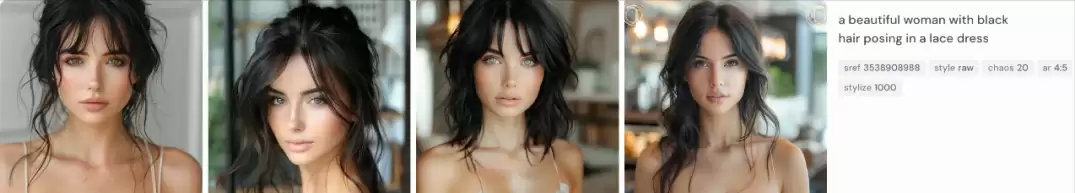 怎么用Midjourney生成性感美女图？一条Midjourney提示词AI生成10种性感美女肖像风格