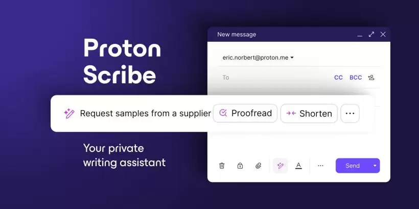 本地或服务器端运行均可,Proton 推出 AI 电子邮件写作助手