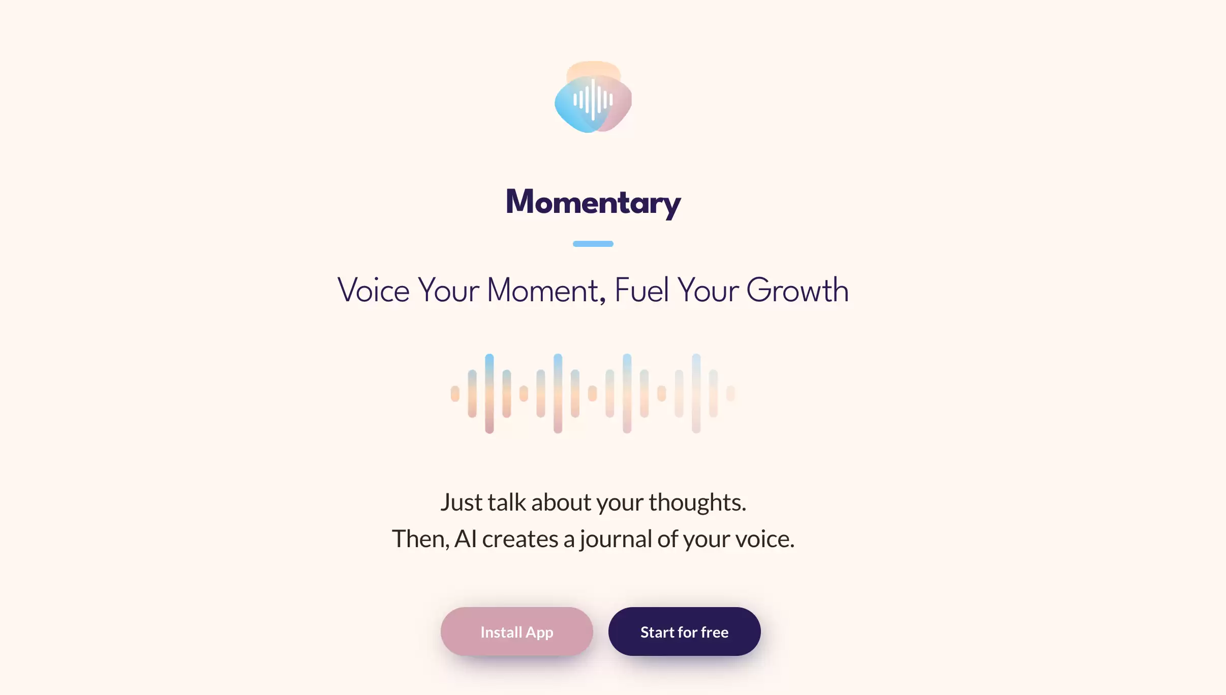 Momentary : 录制思维,AI生成日记