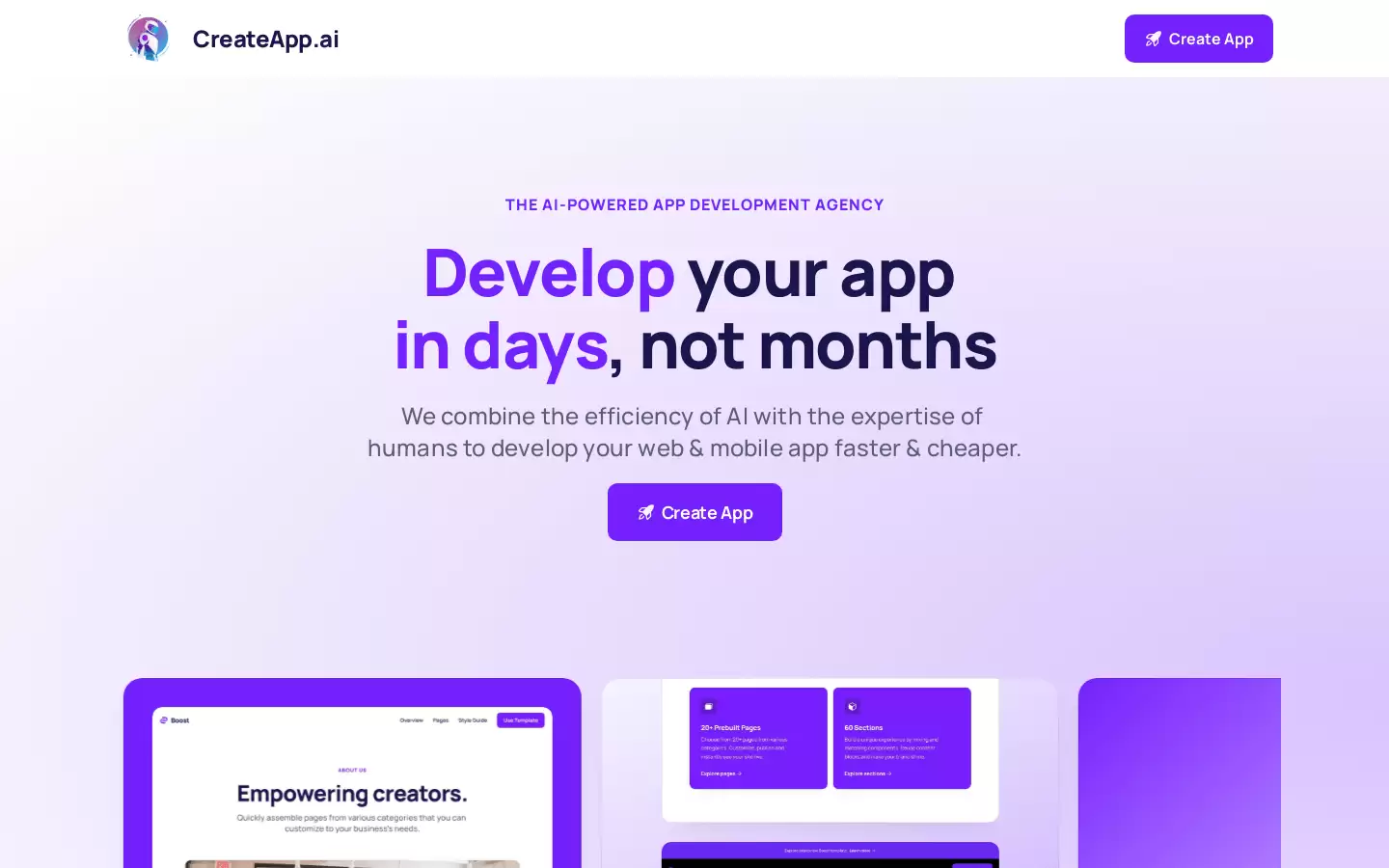CreateApp.ai : AI驱动的应用开发机构