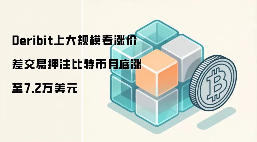 Deribit上大规模看涨价差交易押注比特币月底涨至7.2万美元