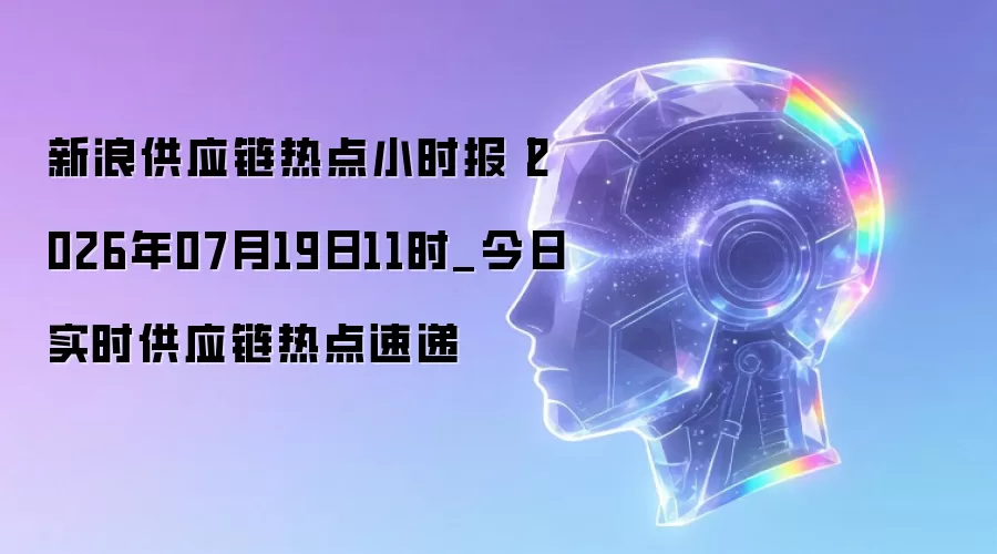 新浪供应链热点小时报丨2026年07月19日11时_今日实时供应链热点速递