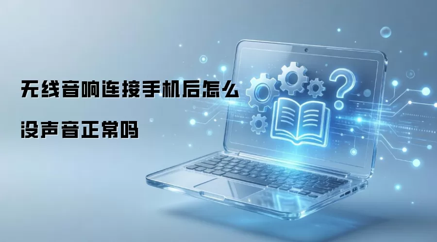 无线音响连接手机后怎么没声音正常吗