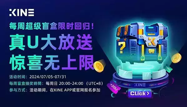 KINE超级盲盒返场活动 优先获得USDT奖励