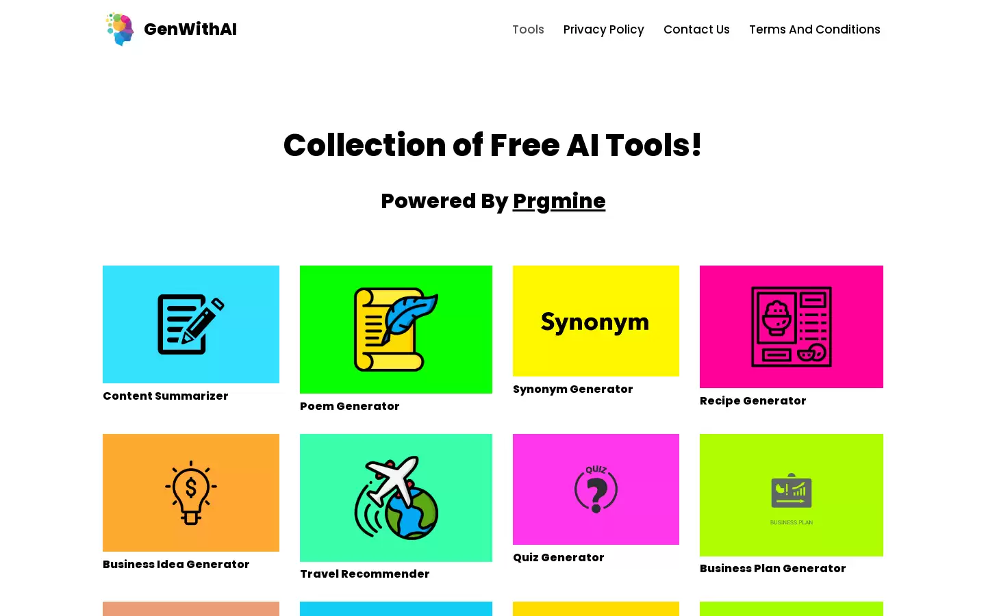 GenWithAI : 超级 AI 工具集，提升创造力和效率