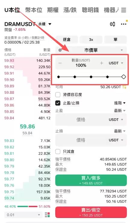 币安怎么做多做空DRAM?U本位合约操作方法2026
