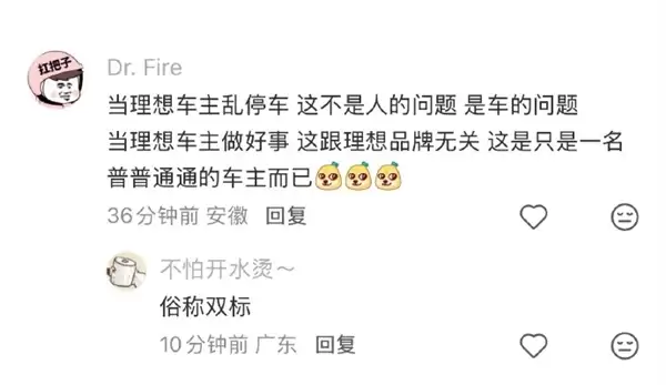 开理想救人不沾品牌 乱停车全怪车型 理想车主吐槽网络双标