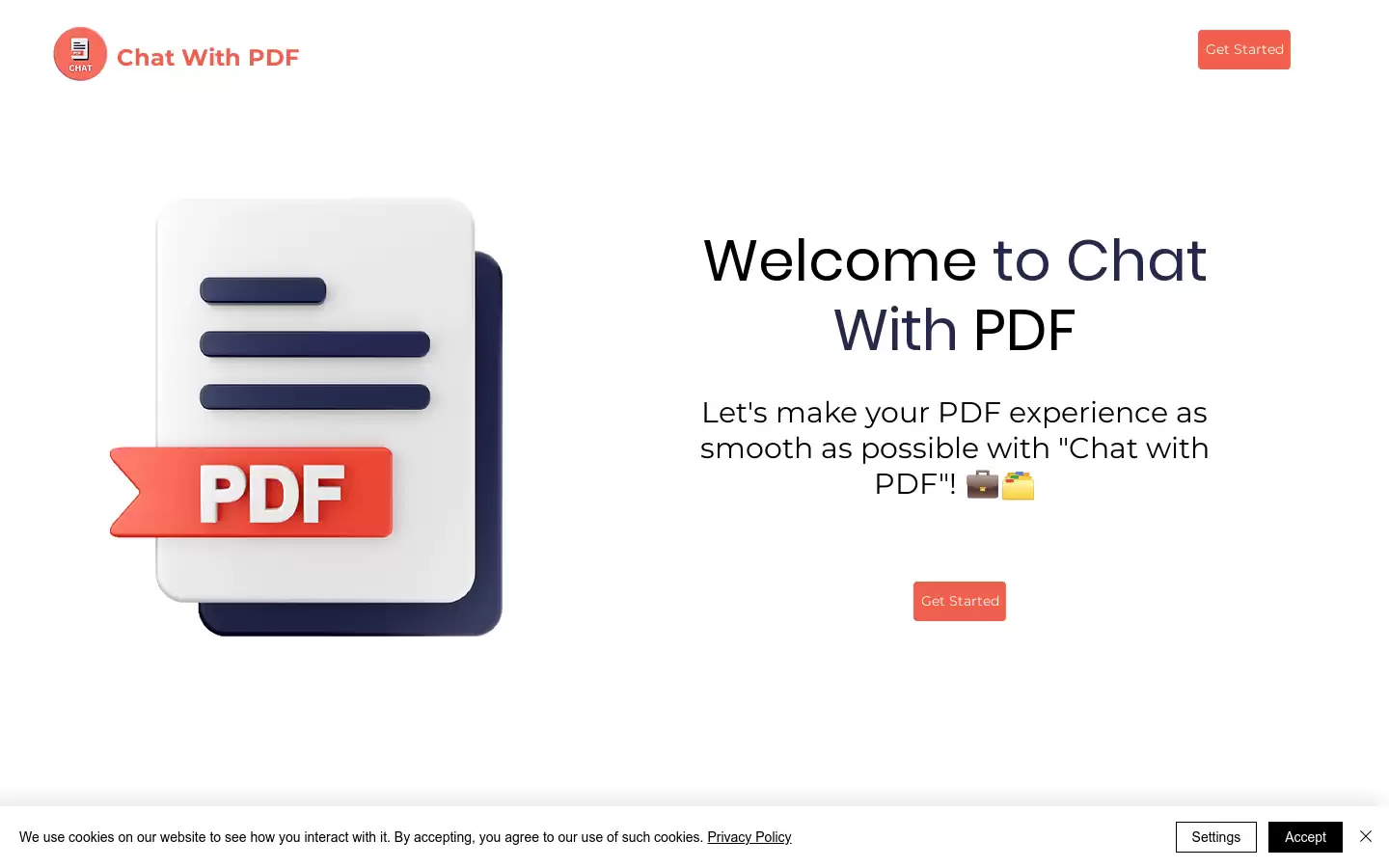 Chat With PDF : 与PDF对话,无缝协作和沟通