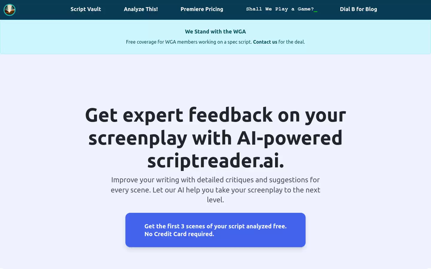 ScriptReader : AI驱动的剧本分析