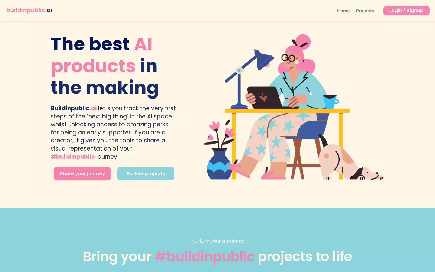 Buildinpublic.ai : AI创业者社区