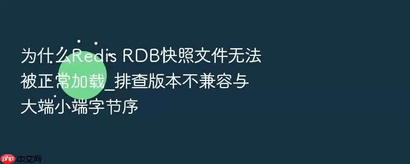 为什么Redis RDB快照文件无法被正常加载_排查版本不兼容与大端小端字节序