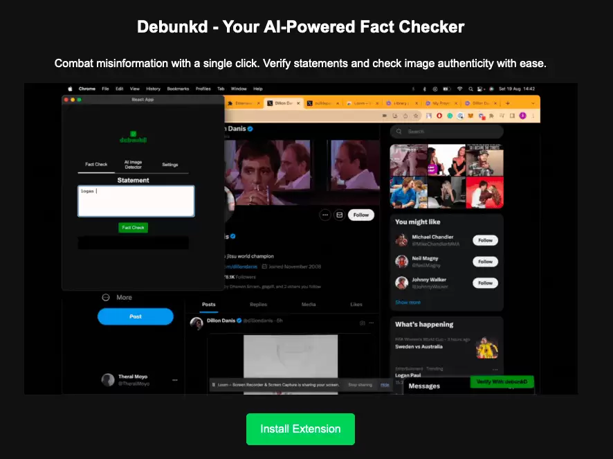 Debunkd : AI支持事实核查和图像真实性检测