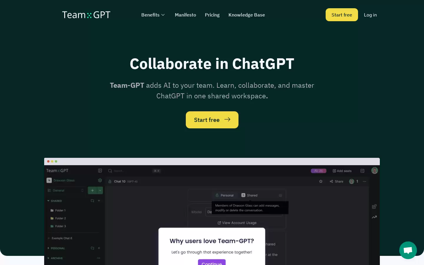 Team : Team-GPT：在 ChatGPT 中协作