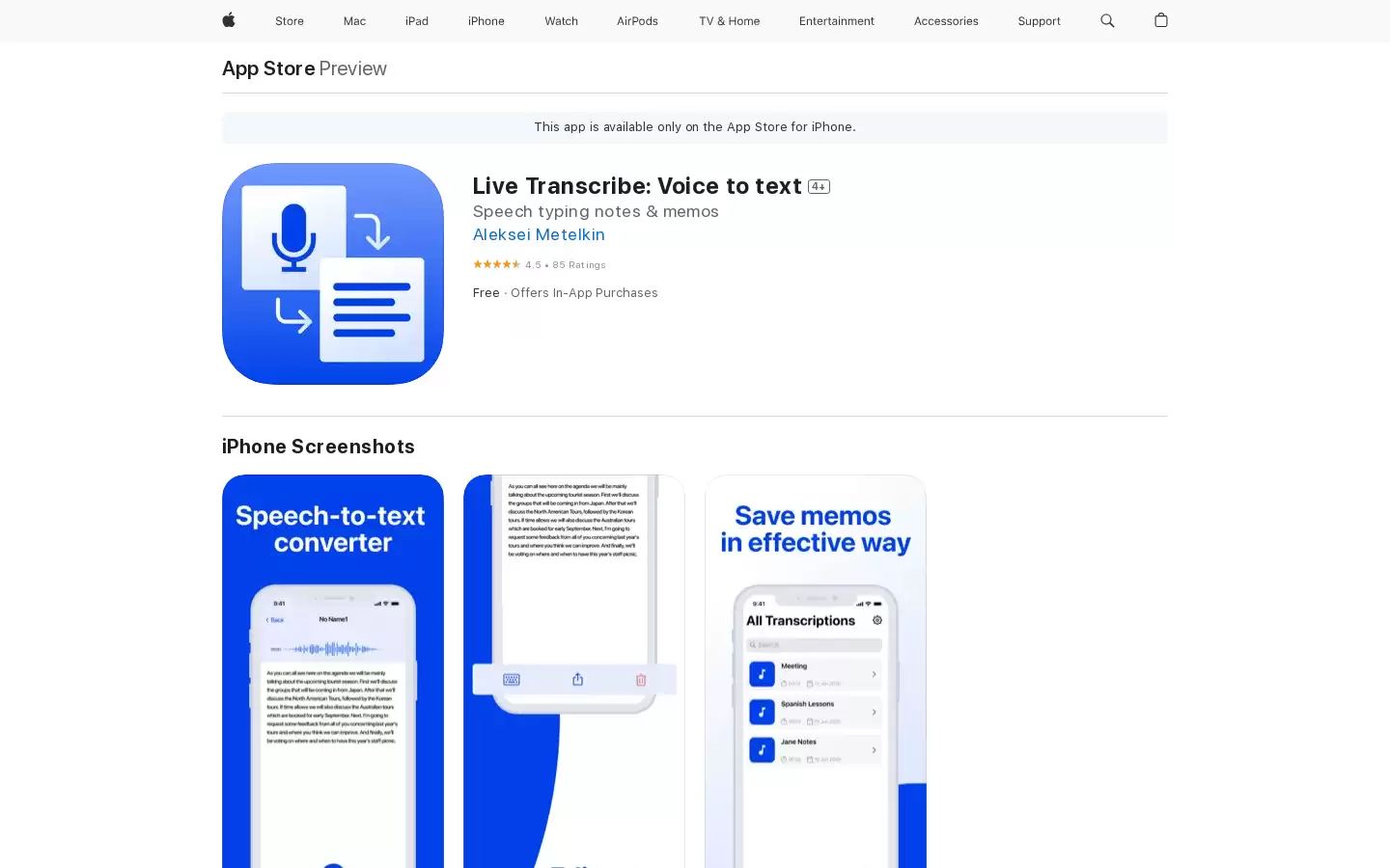Live Transcribe: Voice to text : 实时转写，将语音转为文本