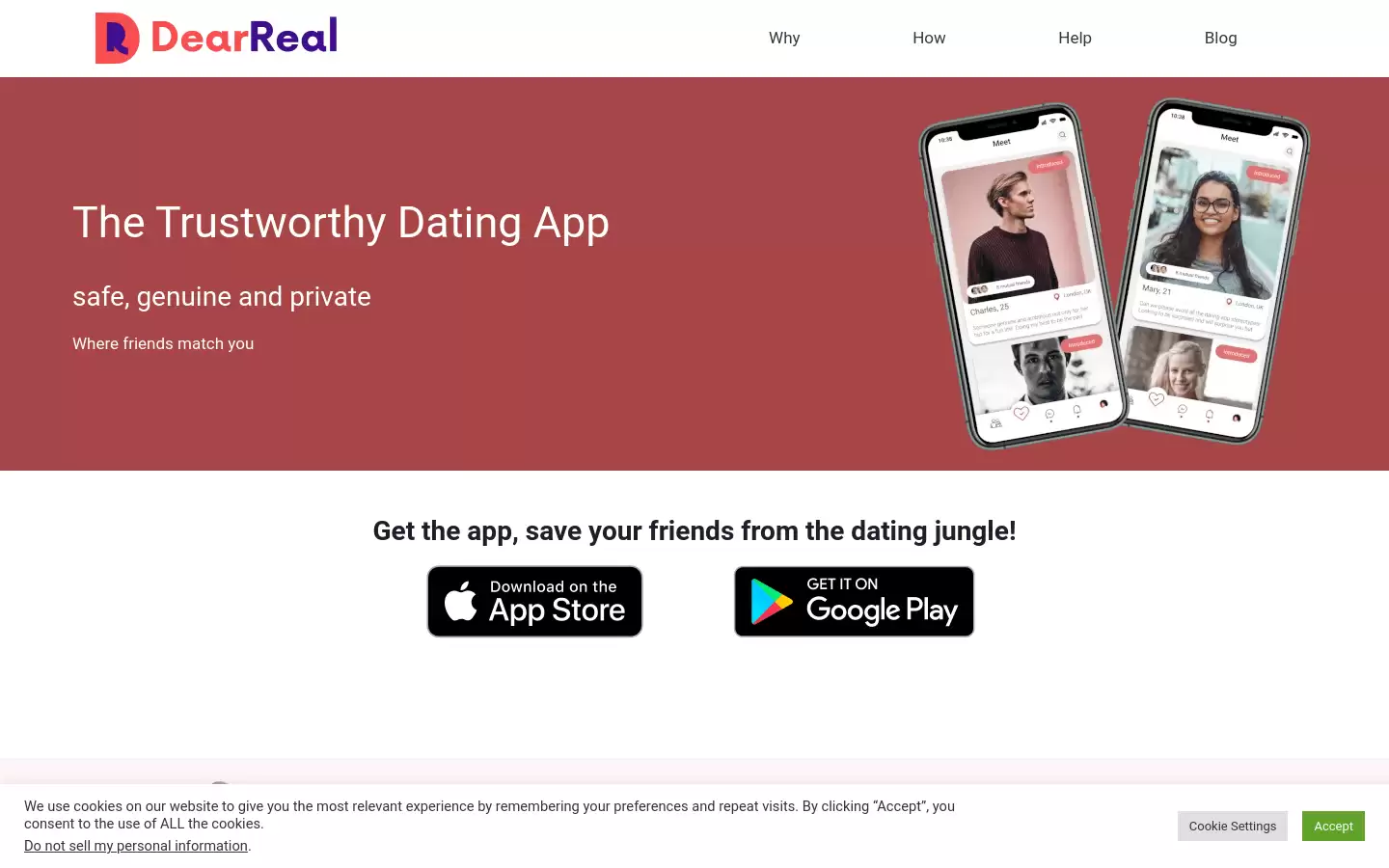 DearReal : 安全、真实、私密的约会应用