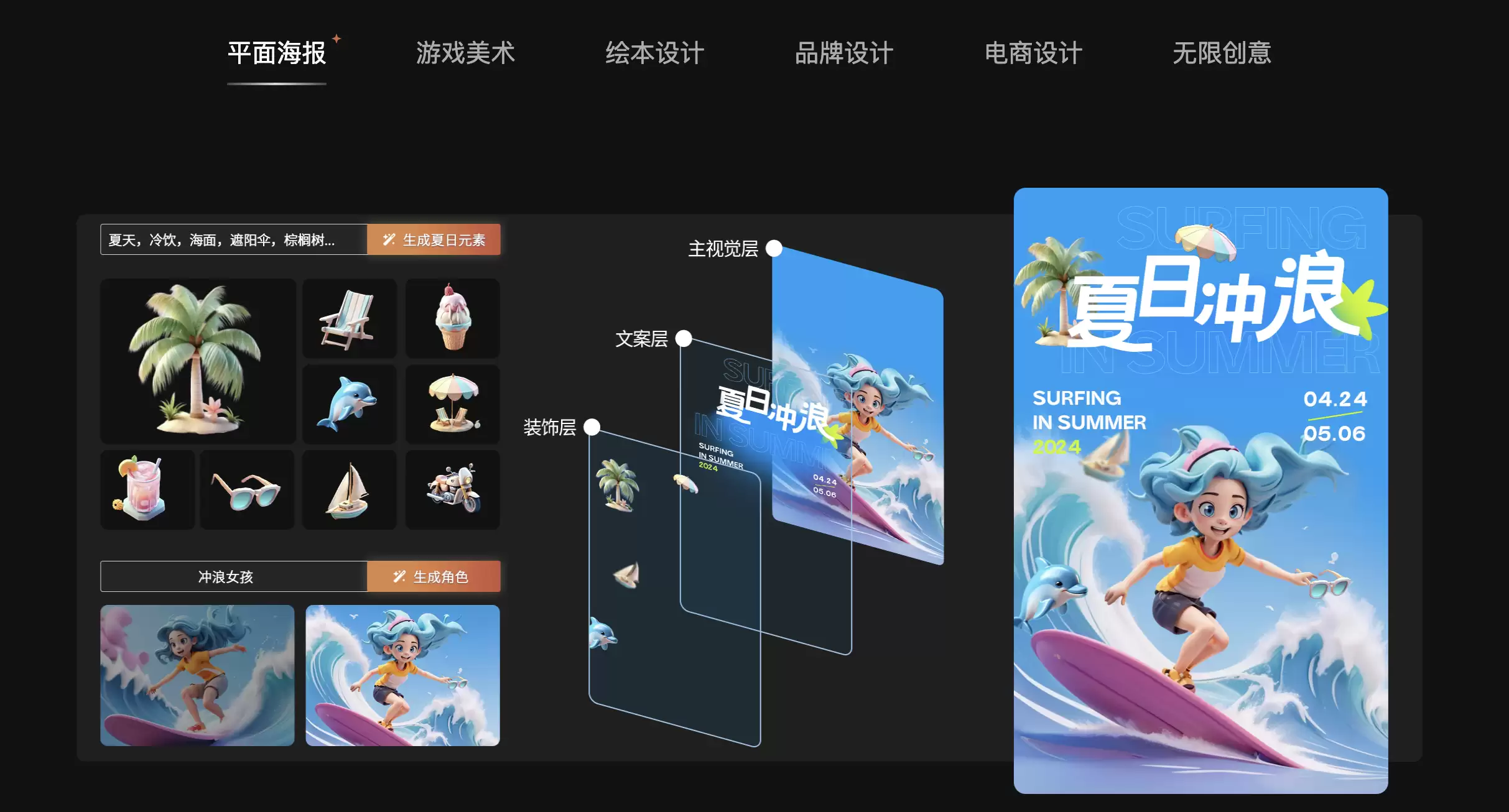 灵图AI辅助设计平台-LingVisions在线智能设计神器