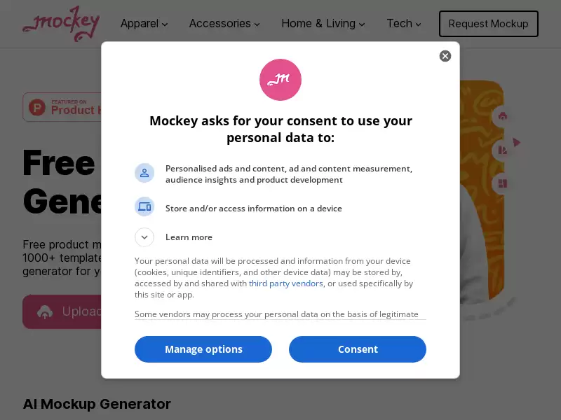Mockey : 免费产品模型生成器