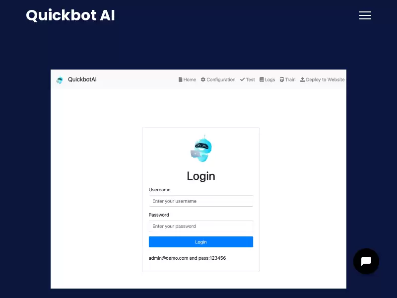 Quickbot AI : 立即构建用于客户支持的OpenAI聊天机器人