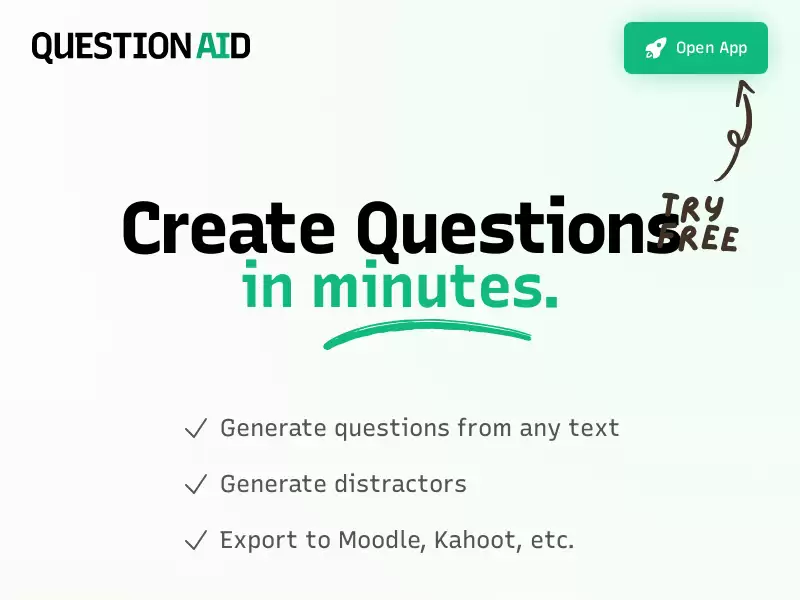 QuestionAid : AI生成题目工具