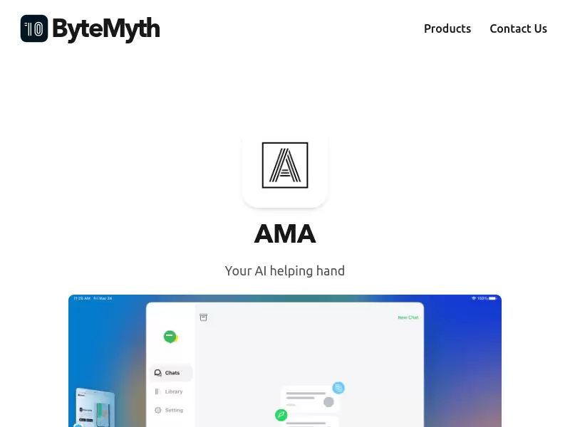 AMA : 智能聊天助手，解答你的疑问