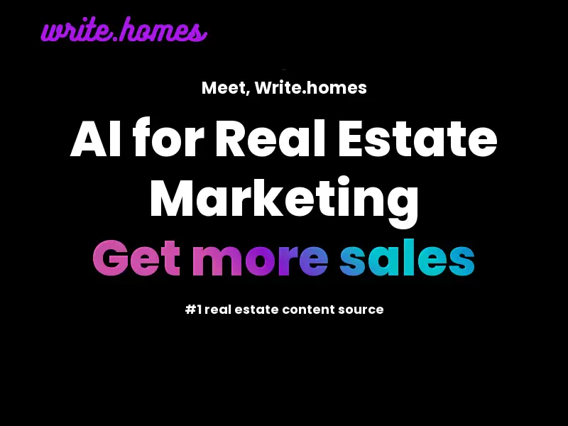 Write.homes : AI写作助手，房地产营销首选