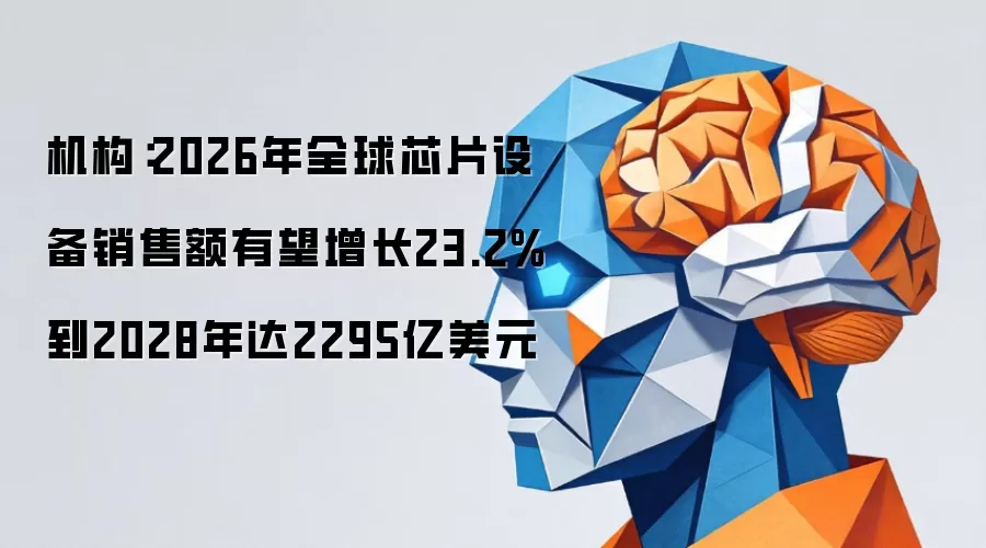 机构:2026年全球芯片设备销售额有望增长23.2% 到2028年达2295亿美元
