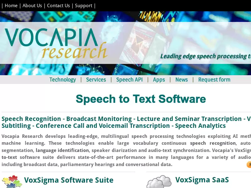 Vocapia : 专业语音识别软件和服务