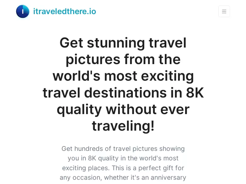 Itra veledthere : 让您的自拍照穿越到世界各地的旅游胜地，生成真实逼真的旅游照片
