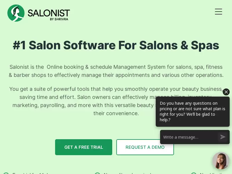 Salonist : 全能沙龙软件，适用于各类美容和健康行业业主。