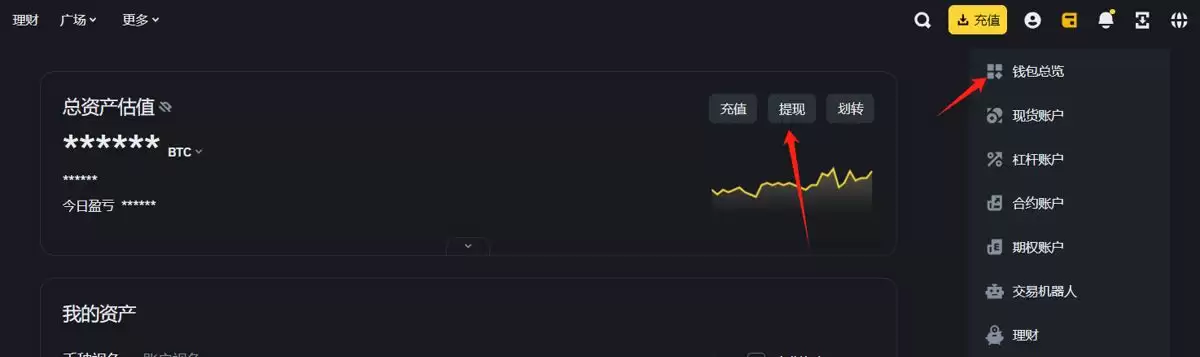 电脑网页版链上提币(详细图文步骤)