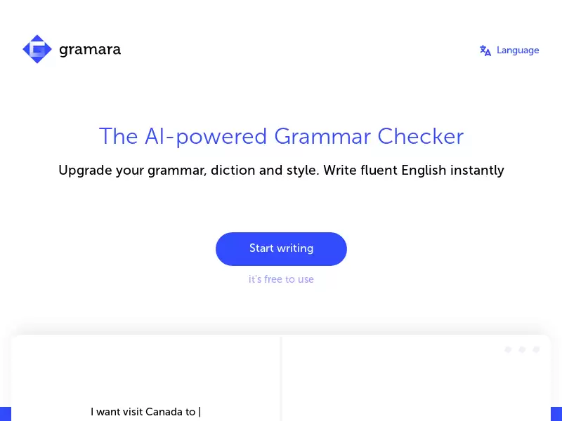 Gramara : AI驱动的语法矫正器，写出流利英语