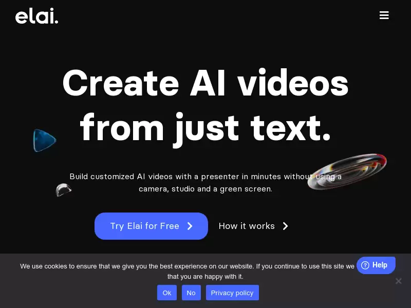 Elai io : 自文本生成个性化AI视频