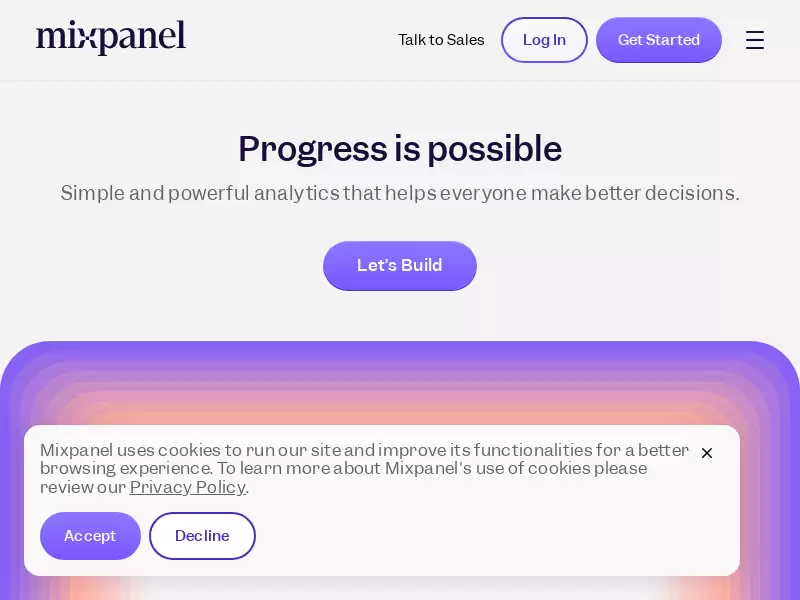 Mixpanel : 帮助世界通过事件分析从数据中学习