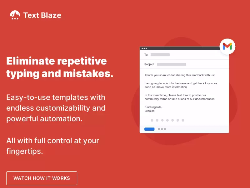Text Blaze : 极速提升 Chrome 敲击力
