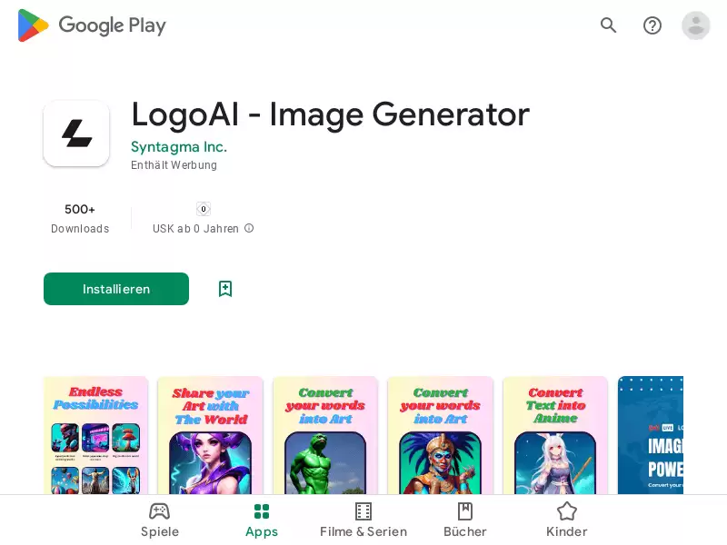 LogoAI - Image Generator : 将文字转化为迷人的图像!