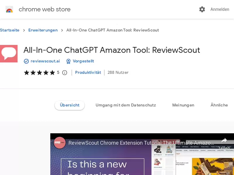 ReviewScout All-In-One Chrome Extension : AI助手，优化亚马逊销售