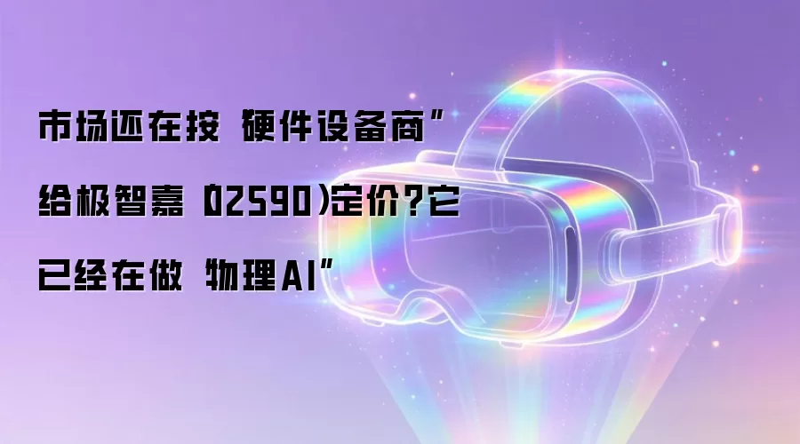 市场还在按“硬件设备商”给极智嘉(02590)定价?它已经在做“物理AI”