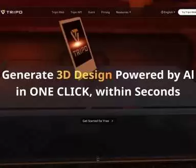 Tripo AI-一键秒速生成惊艳3D模型