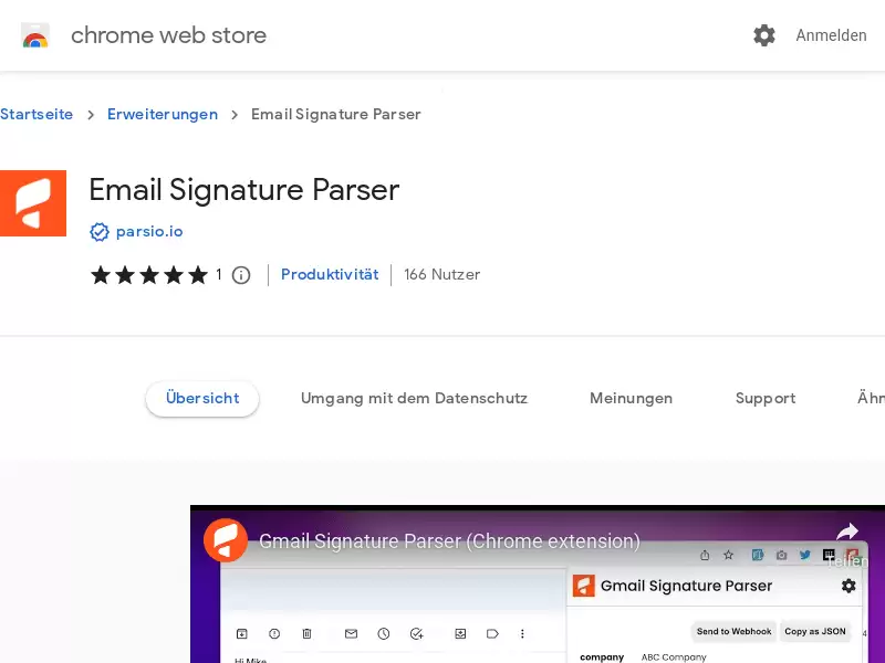 Email Signature Parser : 提取并解析电子邮件签名