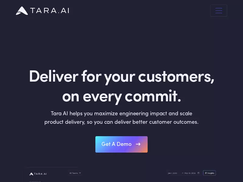 Tara AI : 提供工程洞察的产品交付平台