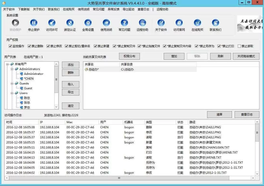 域共享文件管理系统、域共享文件夹权限设置、域用户共享文件夹权限设置的方法