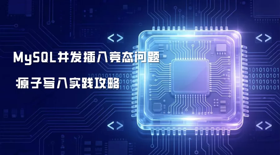 MySQL并发插入竞态问题:原子写入实践攻略