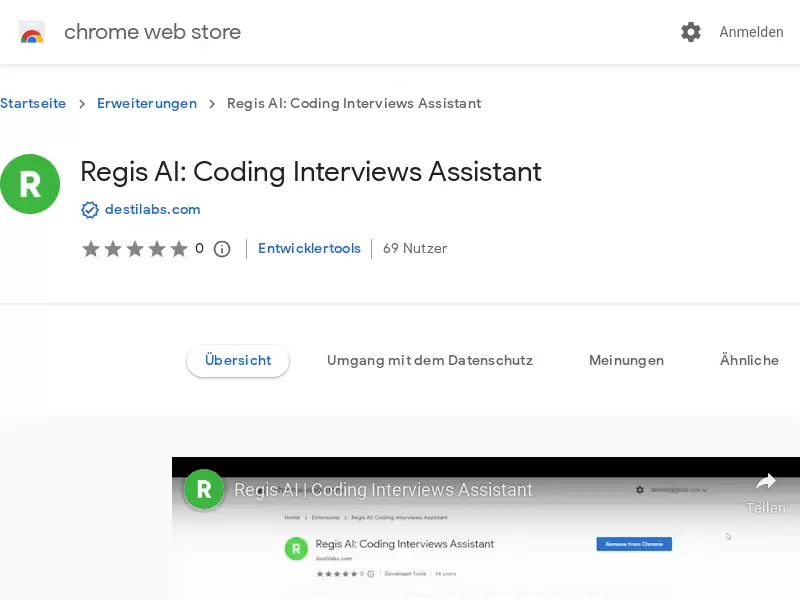 Regis AI: Chatbot with API Integration : 编程面试助手，帮助你为下一次面试做准备