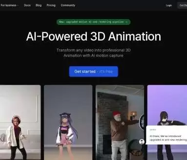 Plask Motion-用AI动作捕捉创建专业3D动画