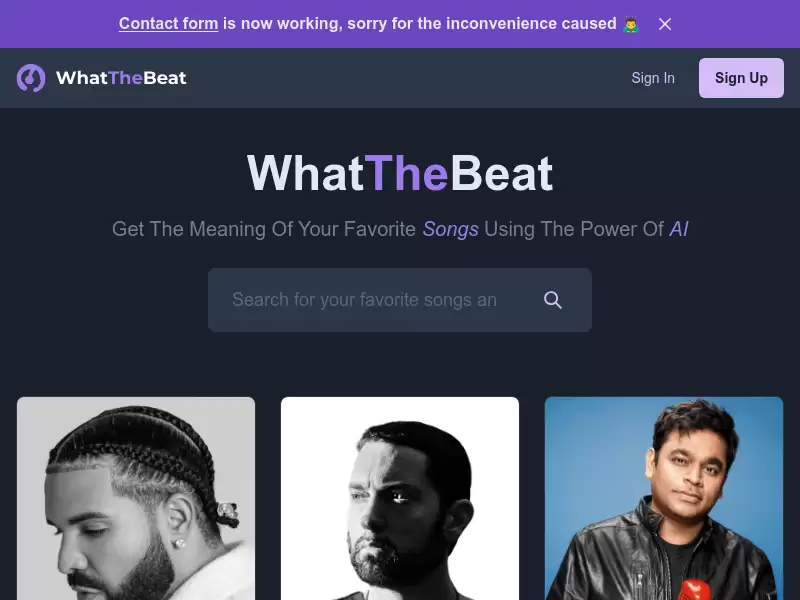 WhatTheBeat : AI生成歌曲解析，听歌更有意义
