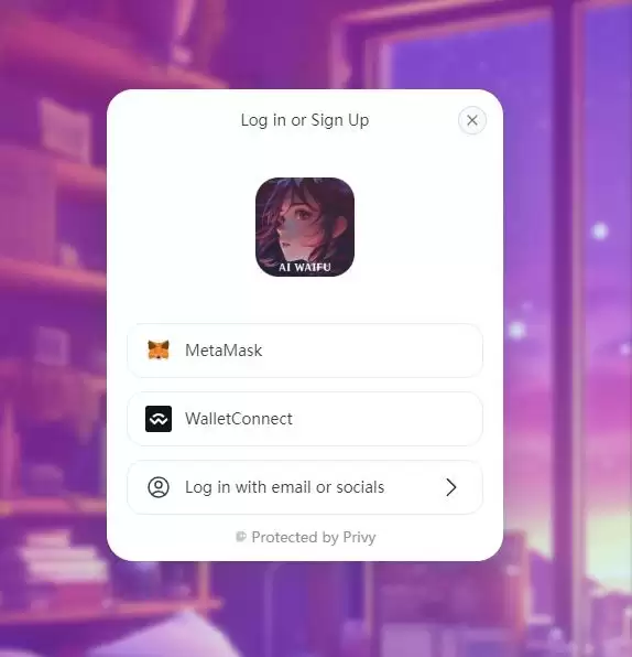 AI Waifu游戏内画面