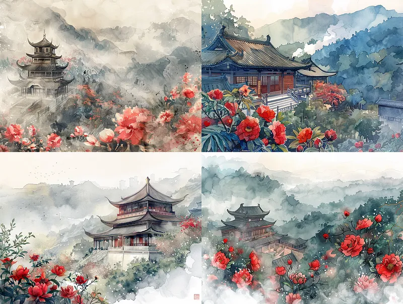 用Midjourney生成惊艳中国风画作，4个技巧生成国风插画