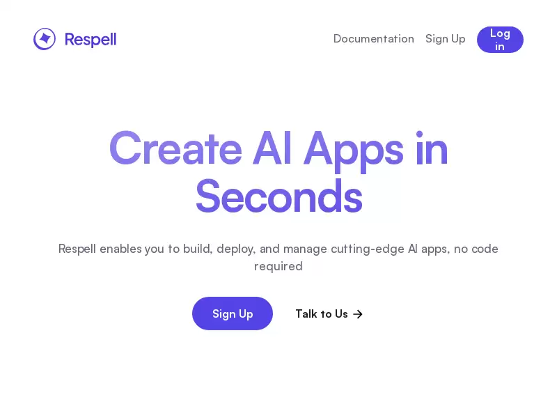 Respell : 无需编码，轻松构建、部署和管理AI应用