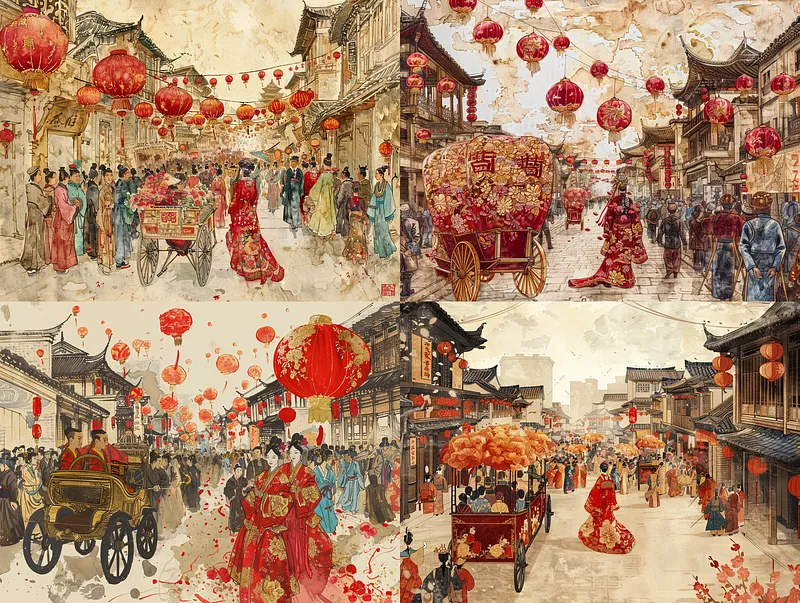 用Midjourney生成惊艳中国风画作，4个技巧生成国风插画